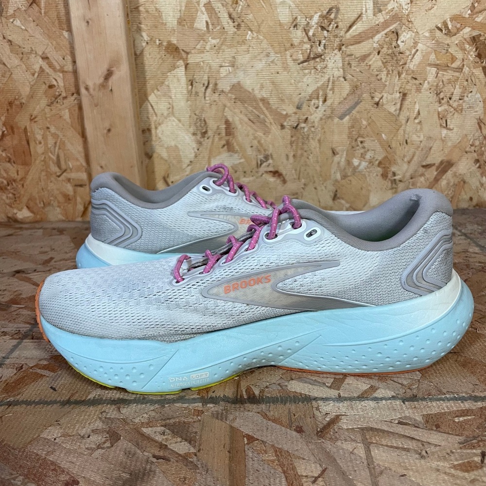 Brooks Glycerin 21 Women's Running Shoes Coconut Aqua Orange Sneaker Size 8.5B - Picture 5 of 16
